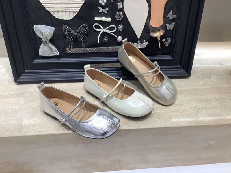 复古防滑温柔风修面平底纯色单鞋圆头机能潮鞋