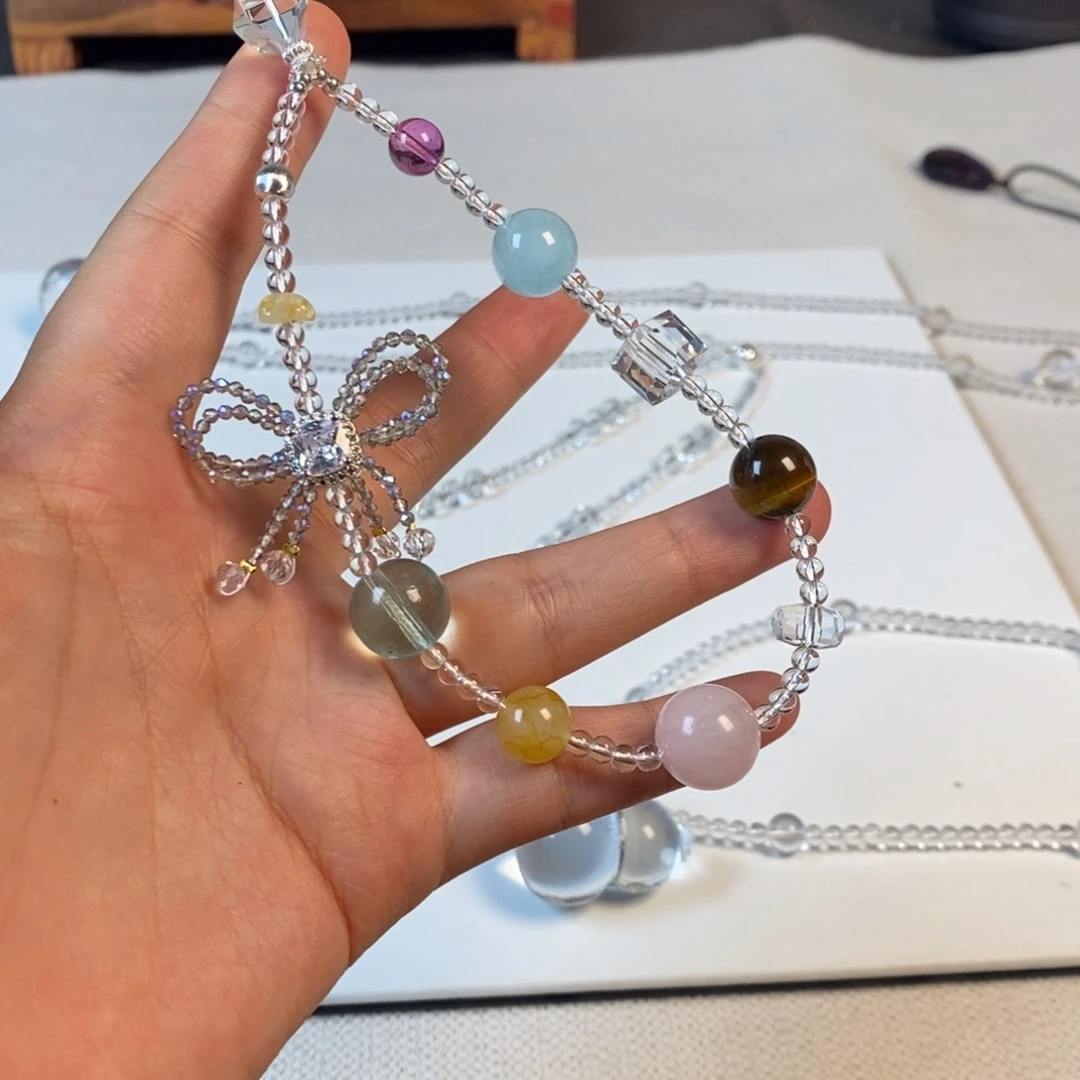 手机链多宝水晶 多巴胺