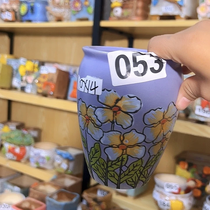 陶瓷多肉花盆满15包邮