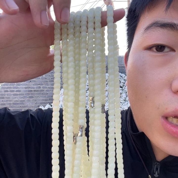 和田玉未镶嵌颈饰新疆且末妈妈链
