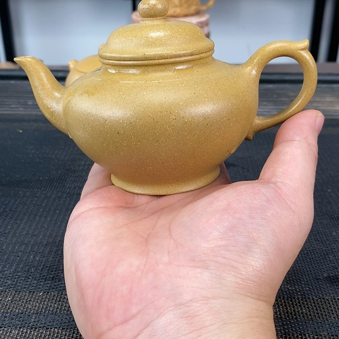 茶壶紫砂黄金段笑樱容量259毫升