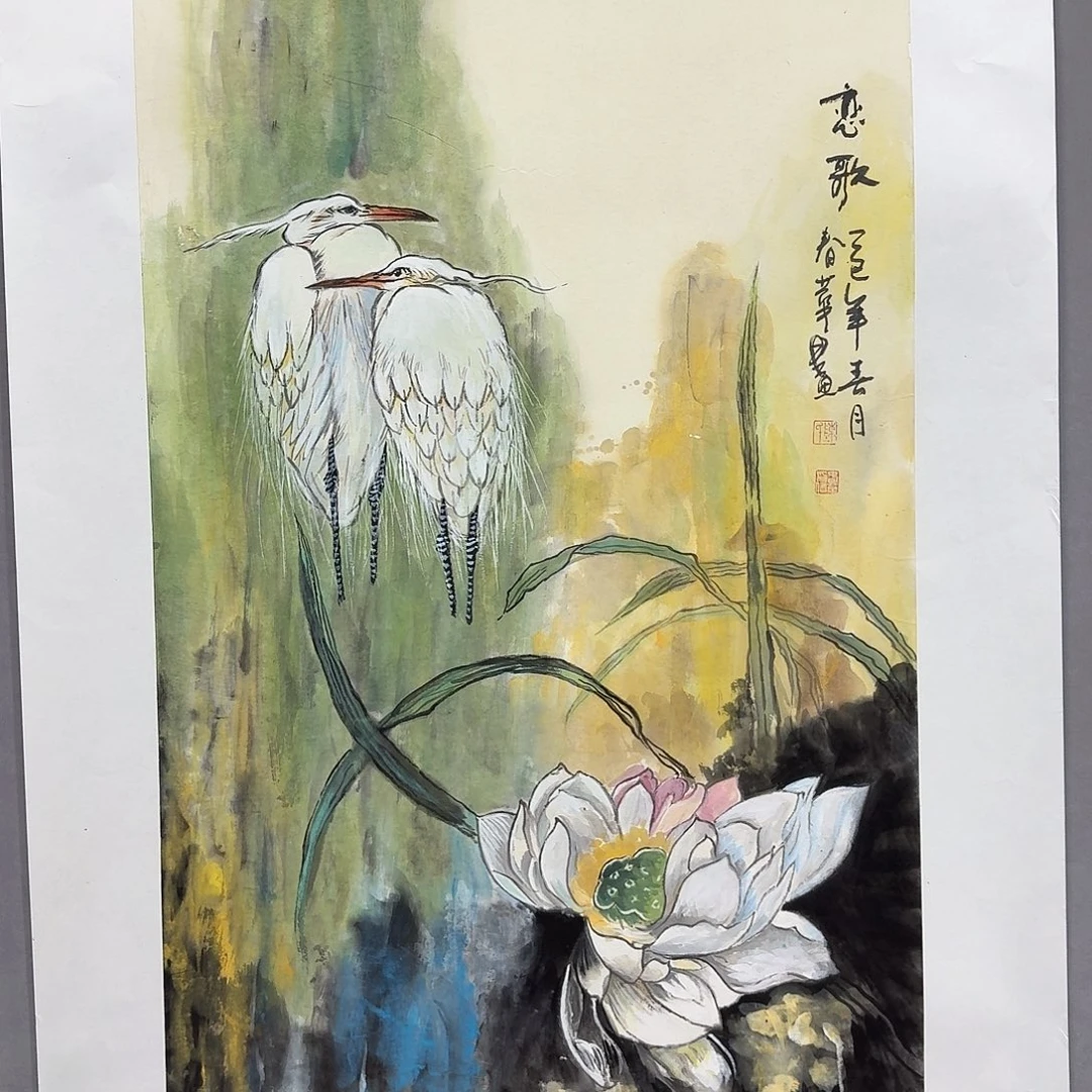 国画亲笔手绘放心去藏