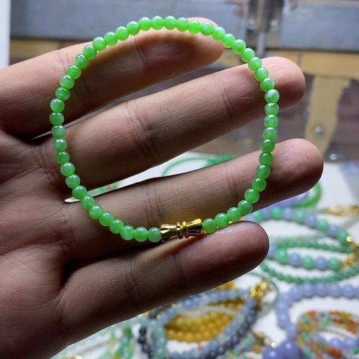 定制翡翠未镶嵌缅甸翡翠a货卡3.8