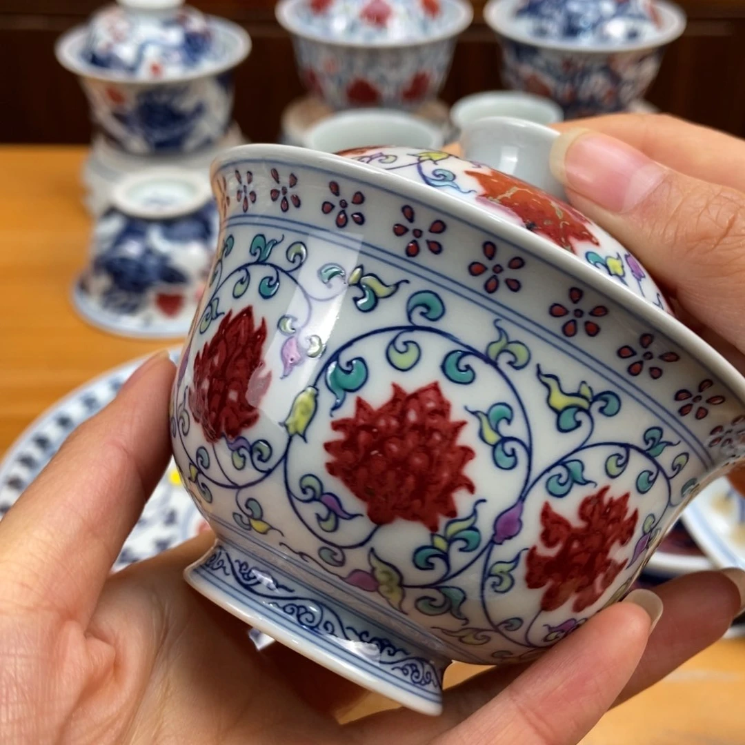 手绘现代茶具非古董