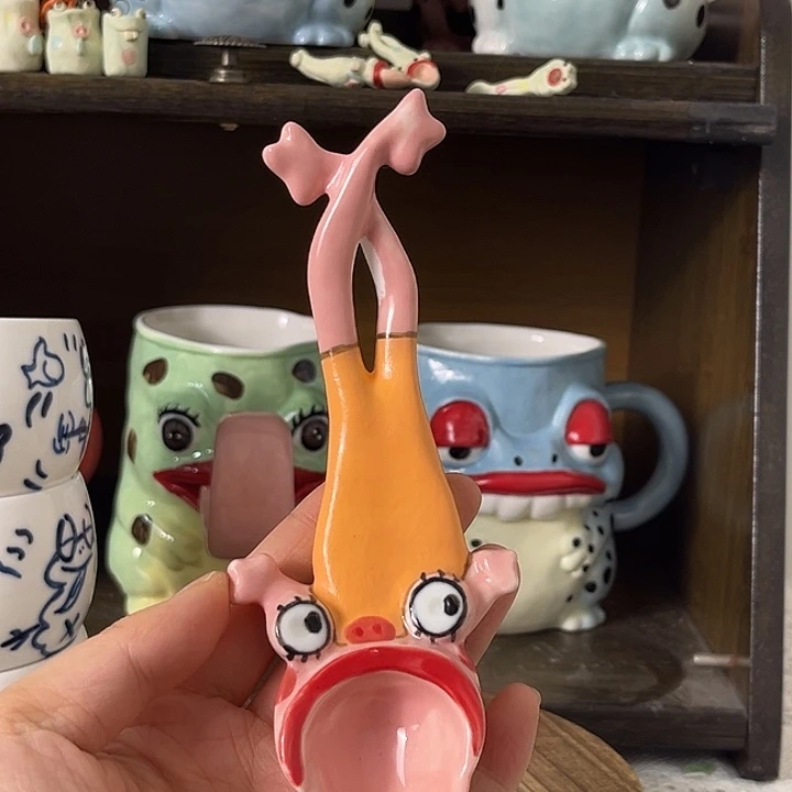 陶小猪猪皮肤勺子青蛙勺