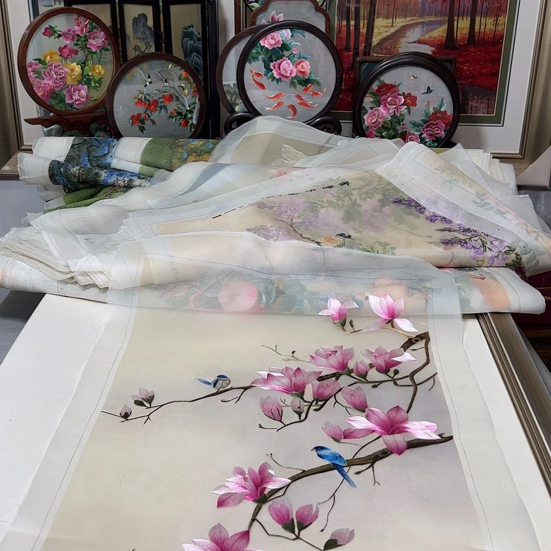 刺绣纯手工刺绣画