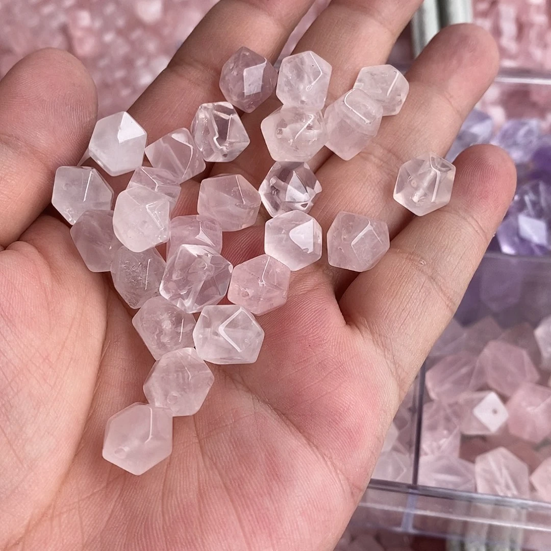 水晶珠宝半成品未镶嵌11mm随形切面10个