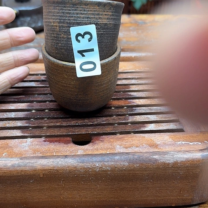 纯手工制作粗陶茶具