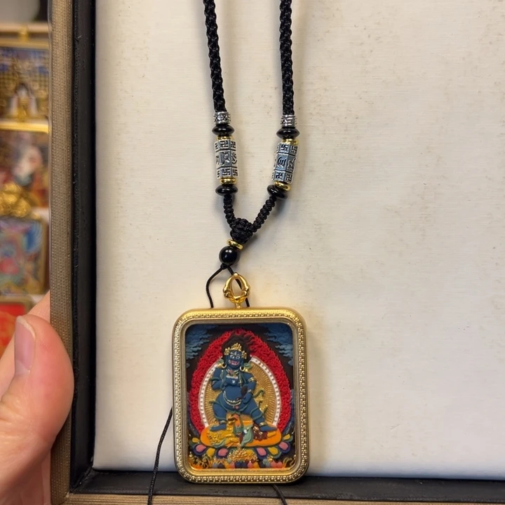 烟***缈吊坠黄财神单面擦擦