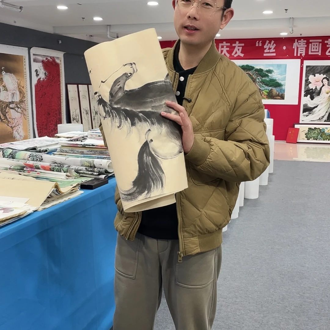 国画今天上午国画作品展示