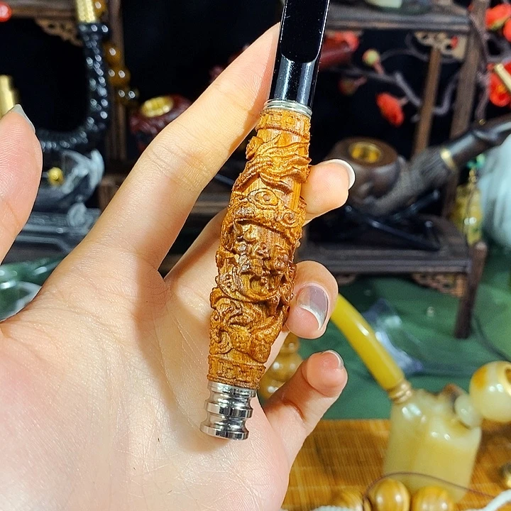 高端定制金丝楠烟嘴