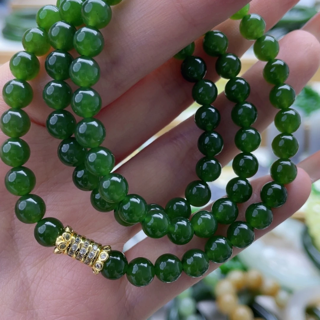 和田玉未镶嵌手链