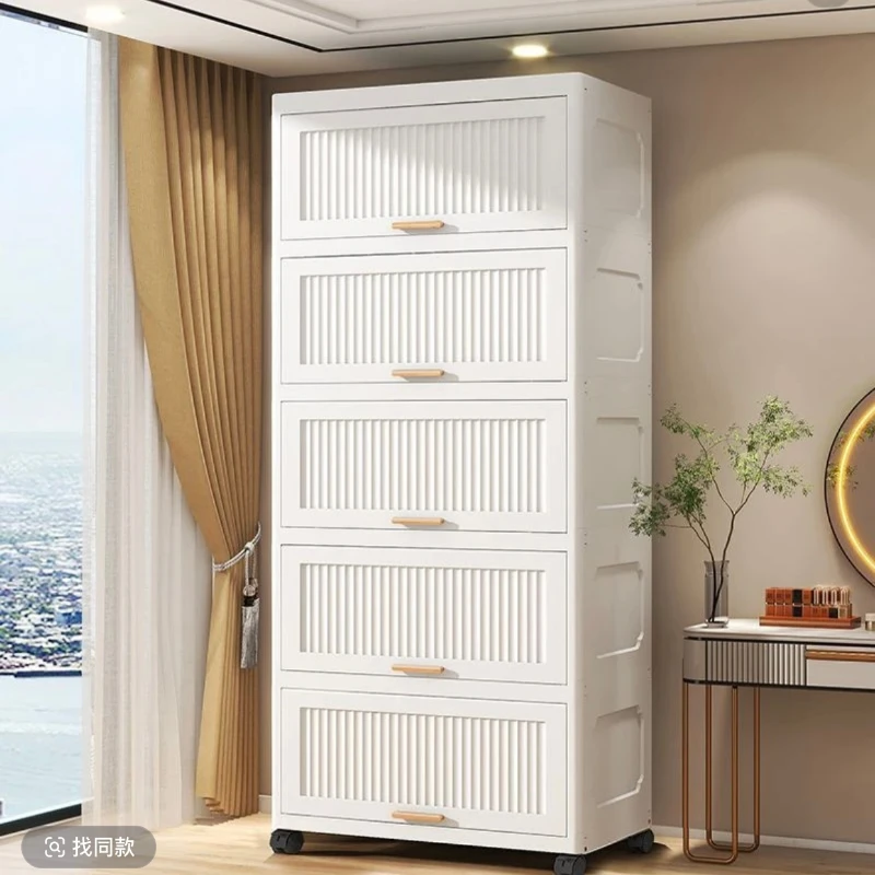 加厚多层置物柜柜子卧室家用多功能多层衣物折叠收纳柜大号收纳柜
