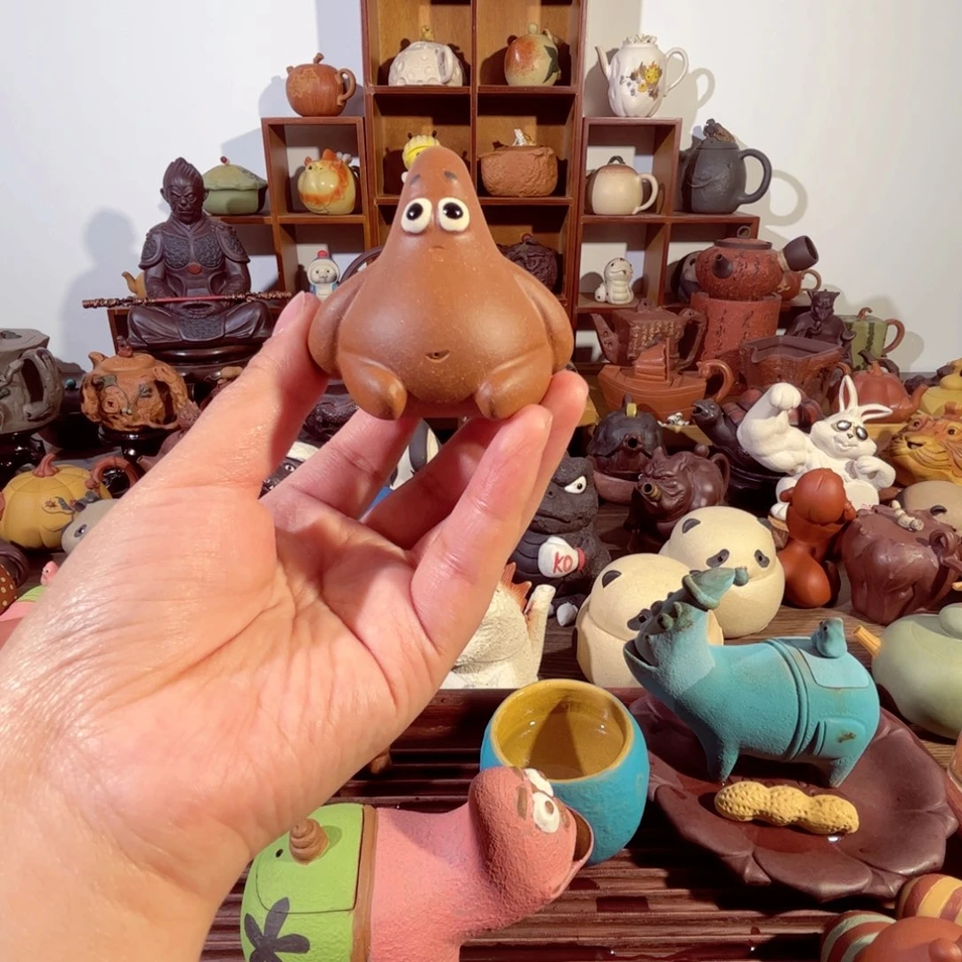 紫砂茶壶赌****鸭纯手工制作过程非常