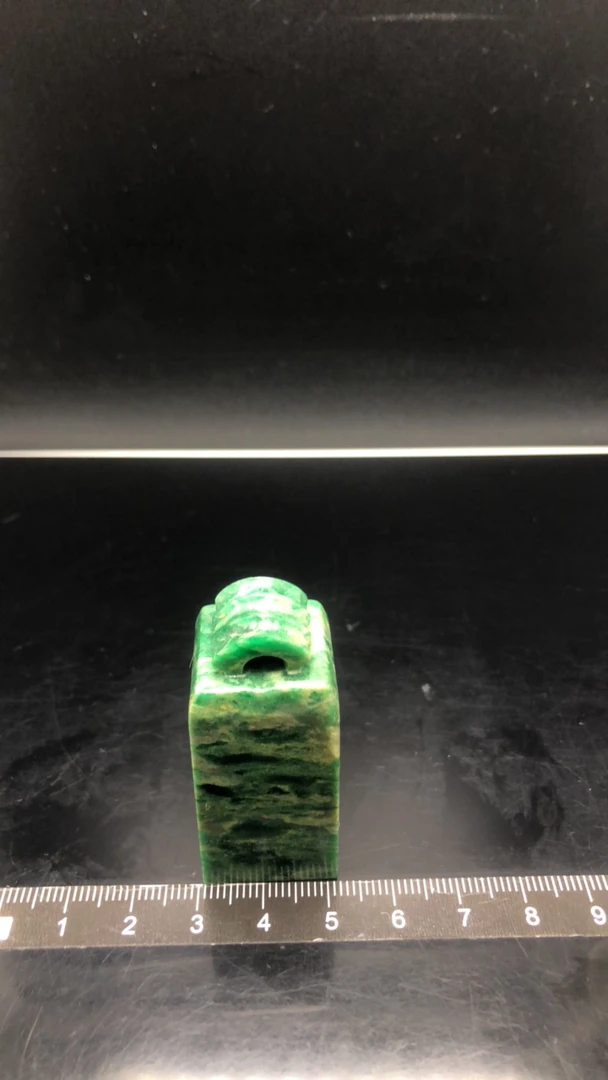 广东绿瓦钮印章2x2x5