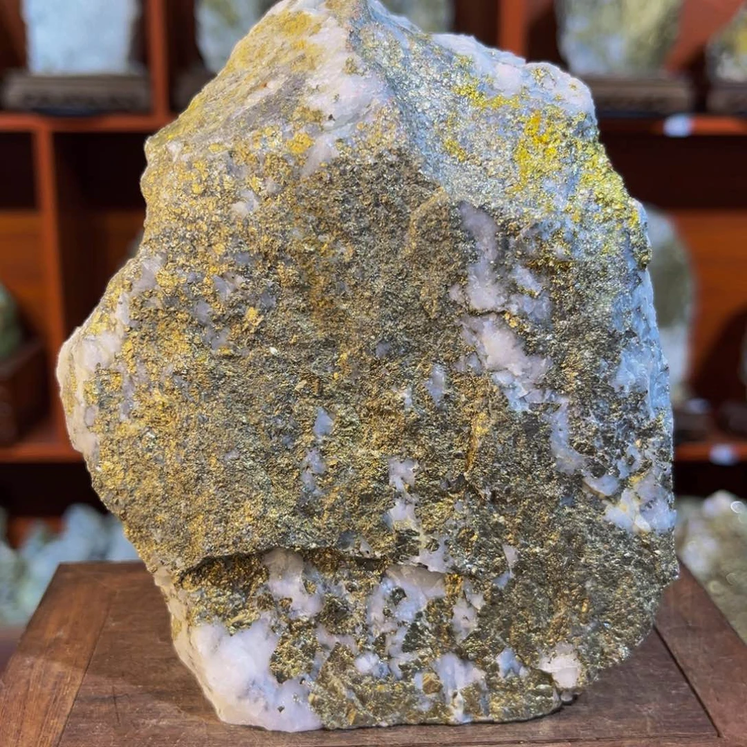 石材石英脉型金石摆件