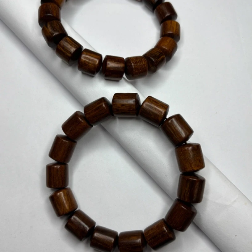 B66 巴布亚新几内亚贡木桶珠手串