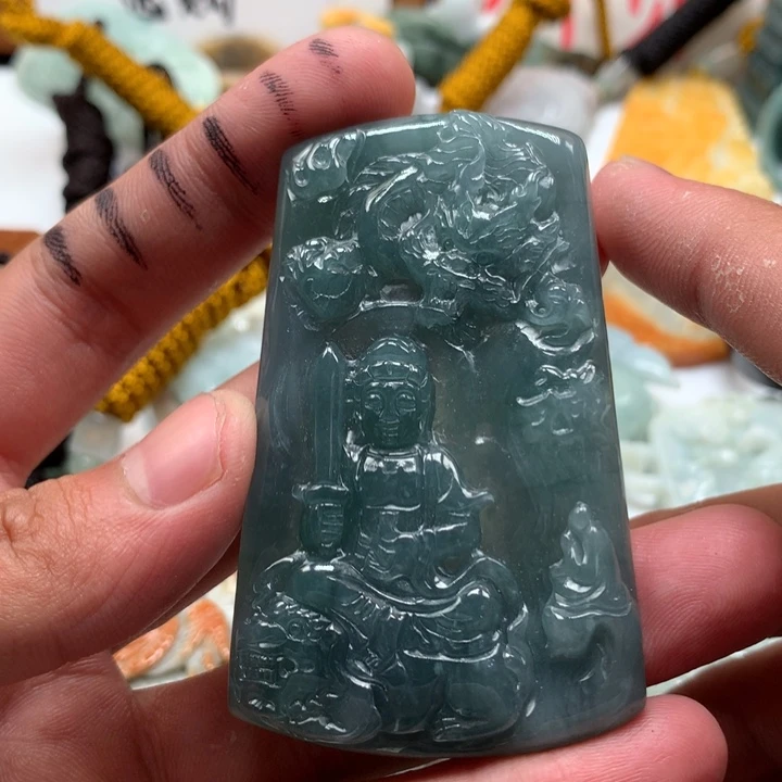 翡翠未镶嵌颈饰保真天然a货翡翠