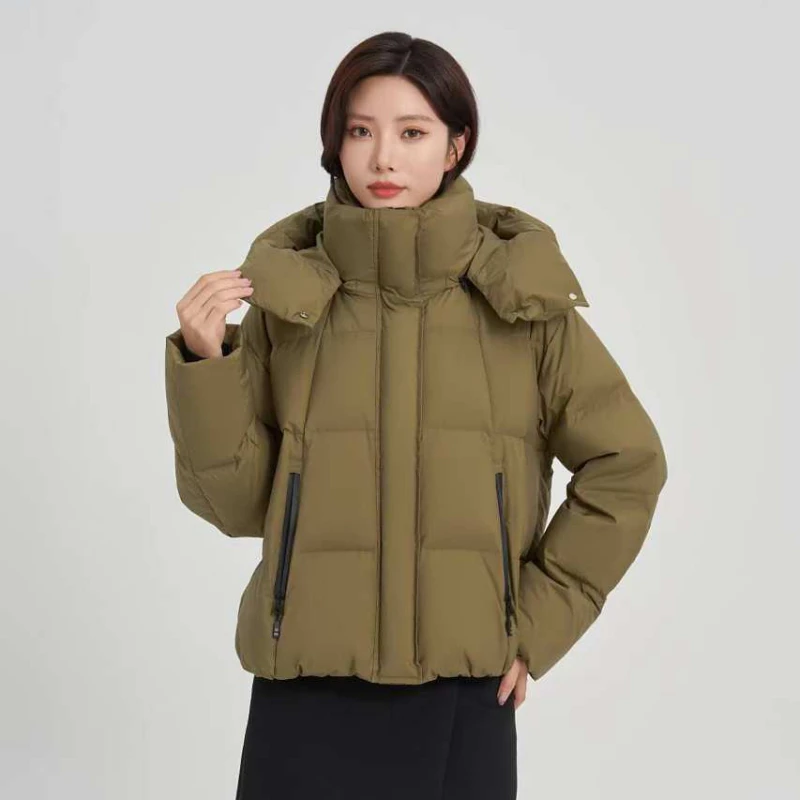 TFK 2024新款女士短款保暖羽绒服83811