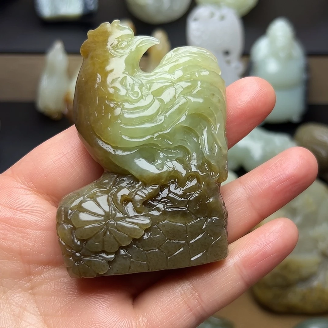 和田玉未镶嵌挂件