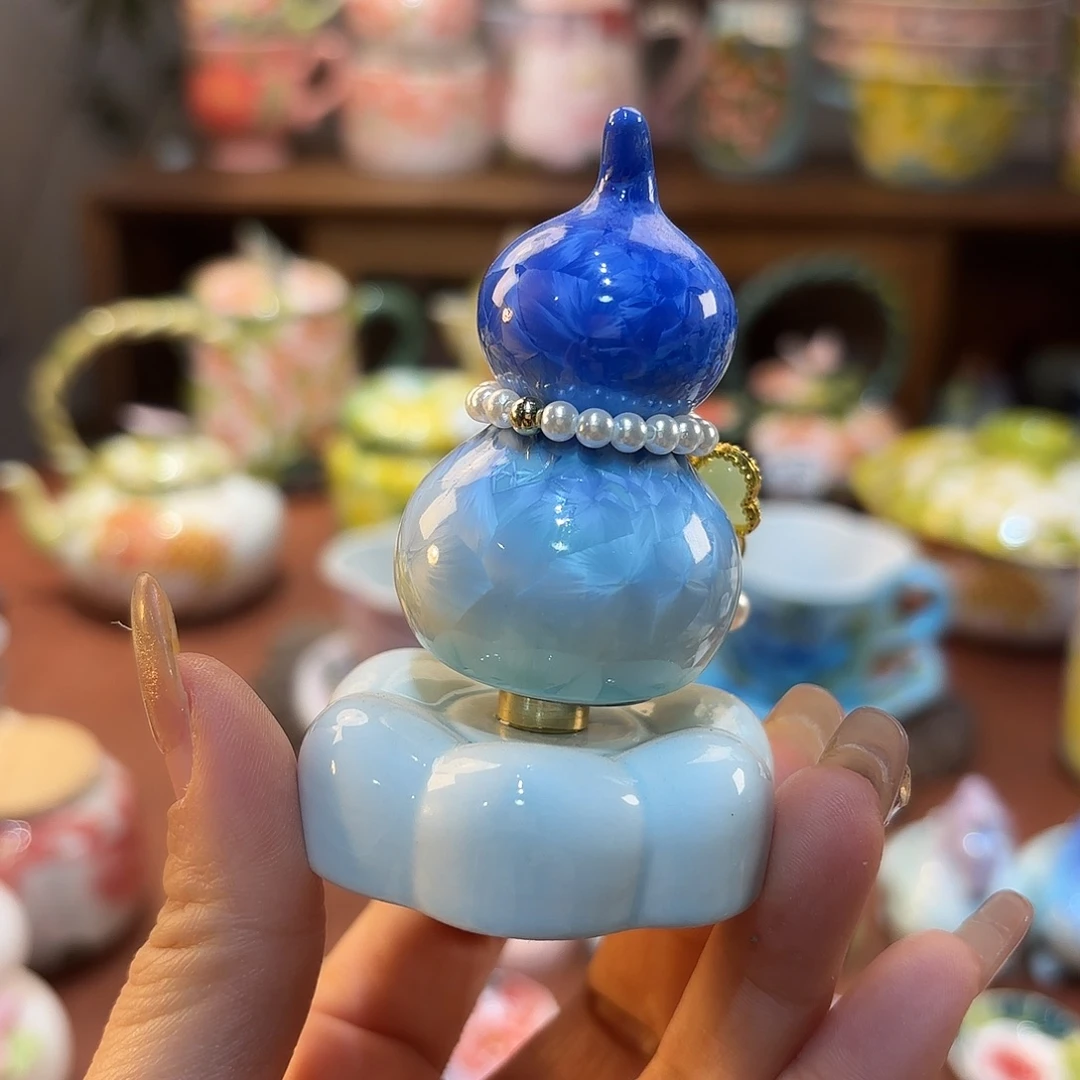 摆件景德镇手绘高温釉下彩陶瓷茶具