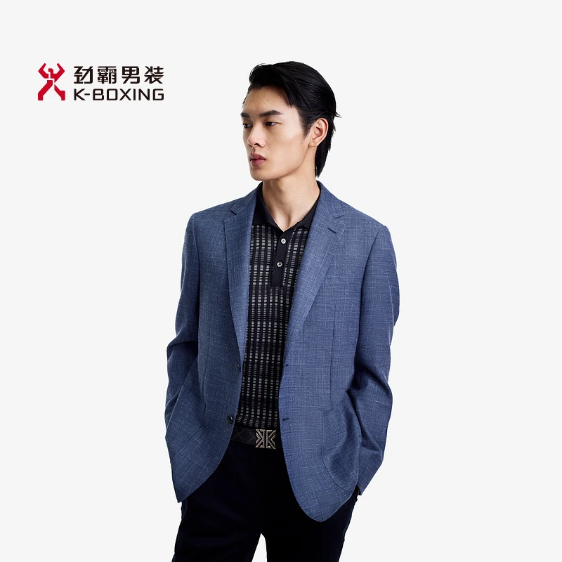 劲霸男装春季高档商务通勤羊毛单西服上装┃HXFE1907