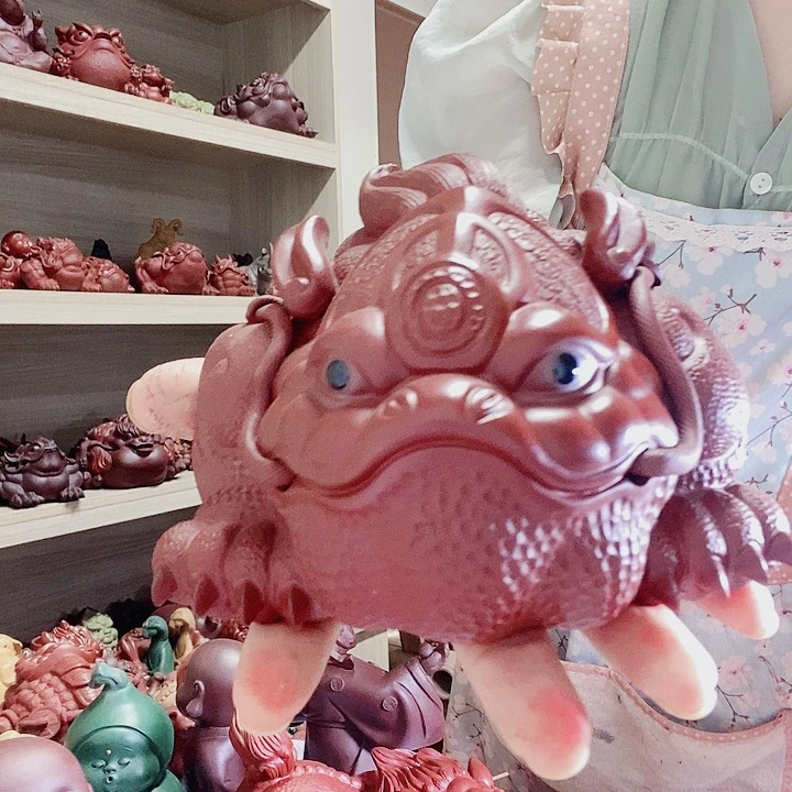 圈***外紫砂茶宠宜兴紫砂金蟾