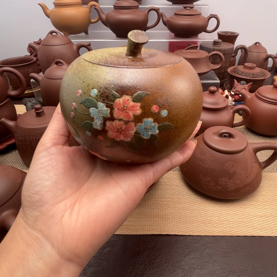 茶壶紫砂紫砂茶叶罐家用