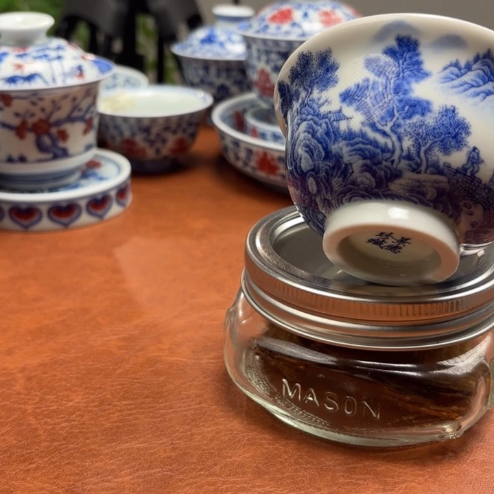 阿***喵摆件压手杯山水景德镇发货