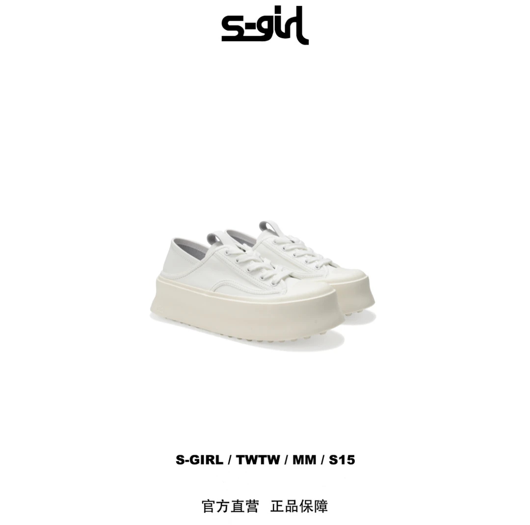SGIRL TWTW【G320-1】复古松糕厚底女两穿增高韩版休闲小皮鞋