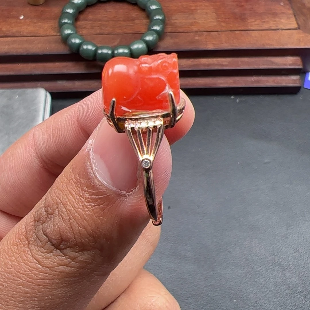 玛瑙/玉髓戒指未镶嵌