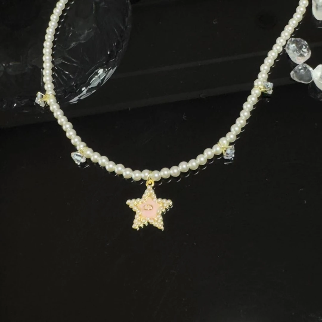 铜合金合成锆石项链 轻奢百搭气质原创设计师项链-8053