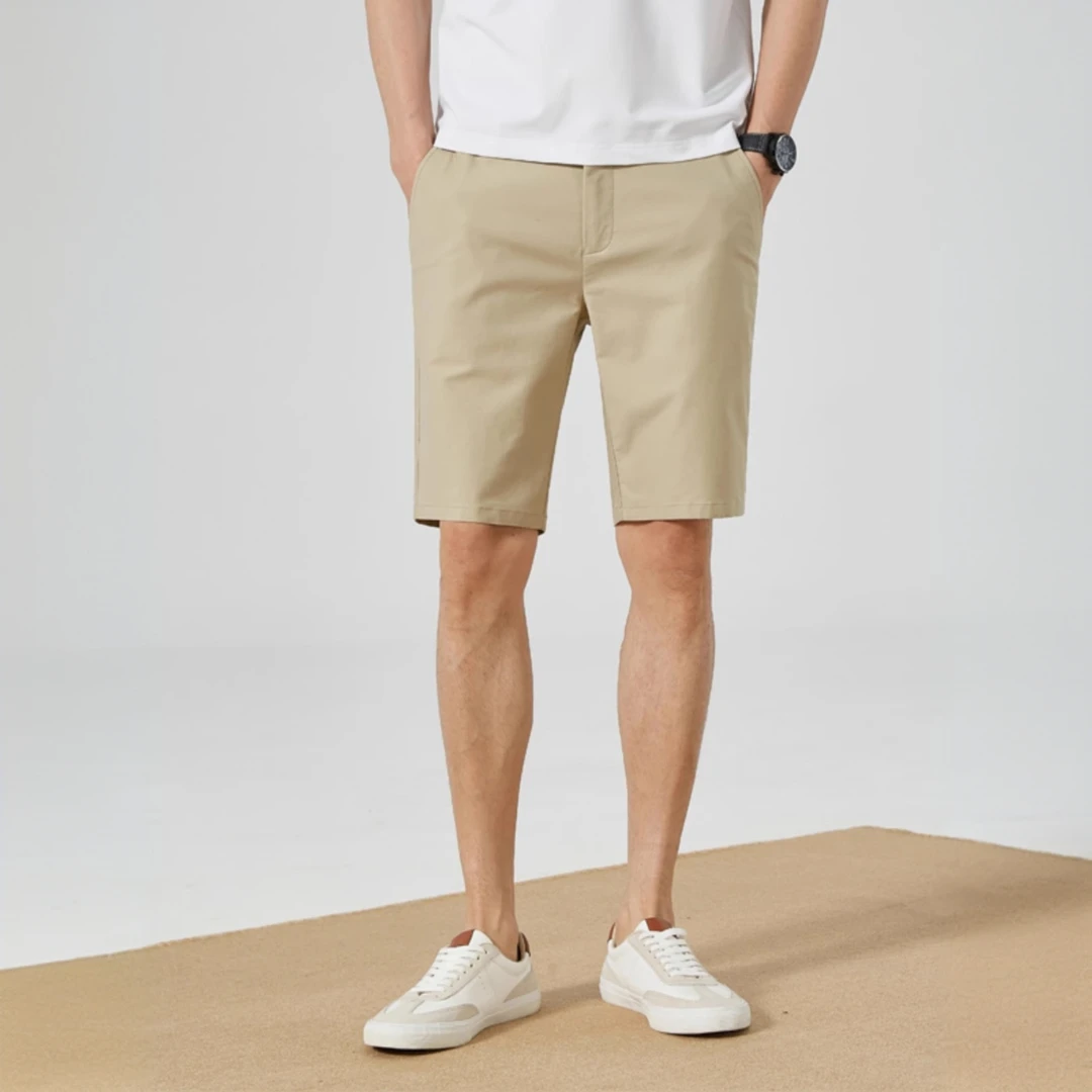 荷波撒纳温短裤男士夏季薄款修身休闲弹力外穿莫代尔男士五分中裤