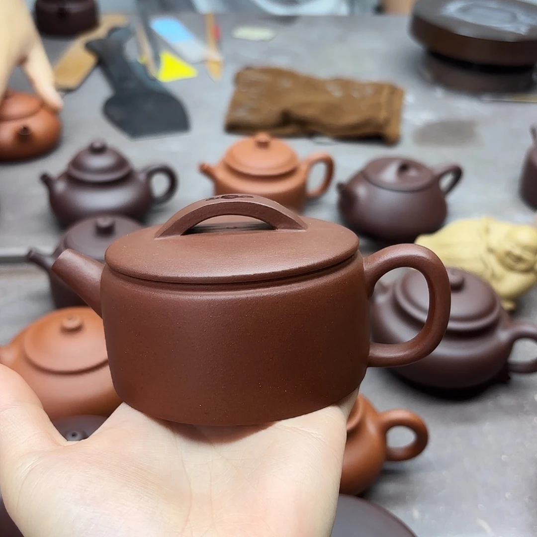 茶壶紫砂紫砂壶汉瓦微瑕
