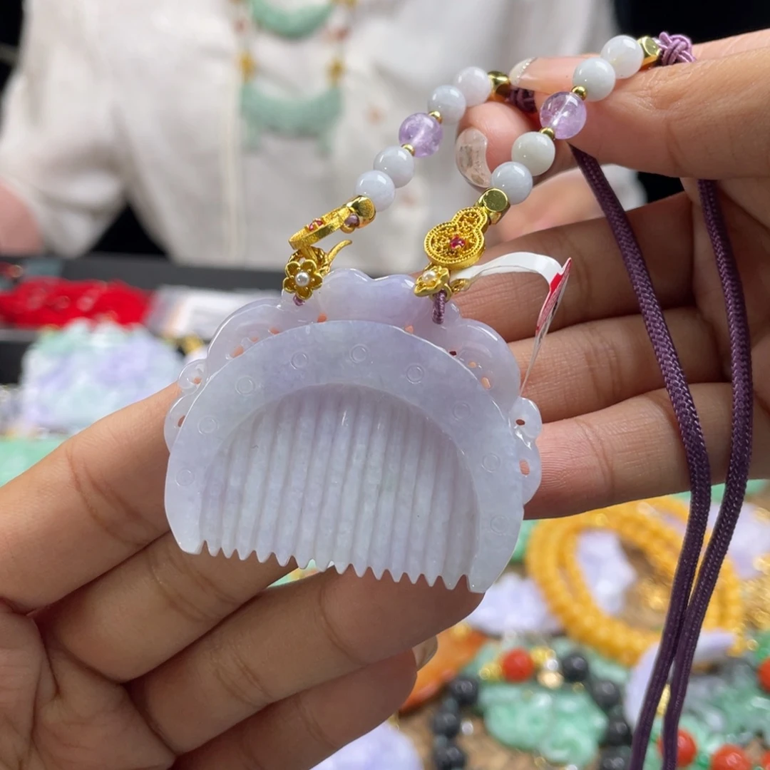 翡翠未镶嵌颈饰代编织