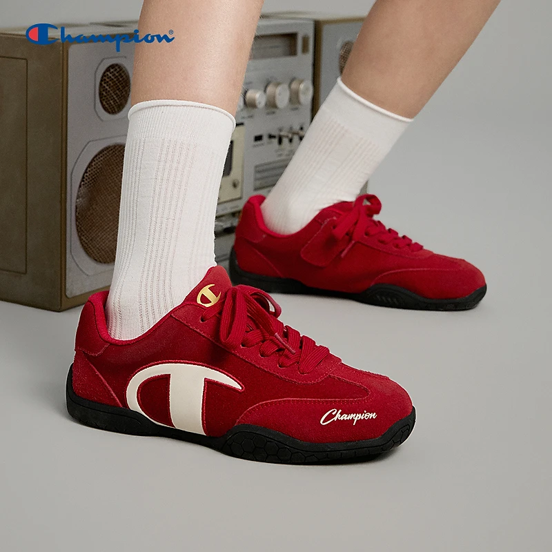 【新年限定送赠品】Champion冠军男女童秋冬复古加绒赛车鞋运动鞋
