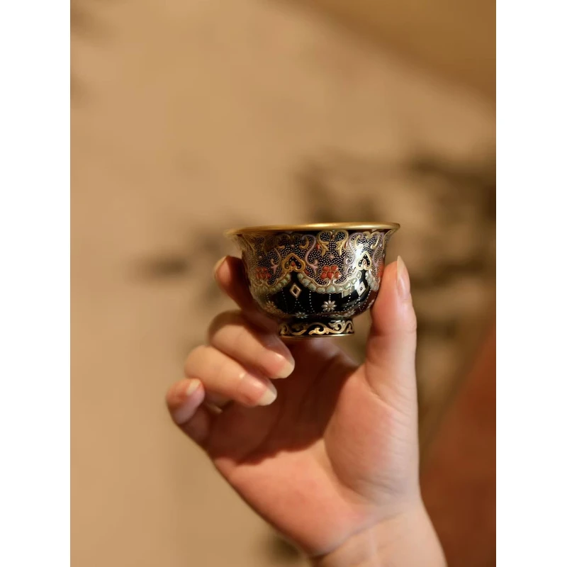 拾真雅藏错宝相星空压手杯