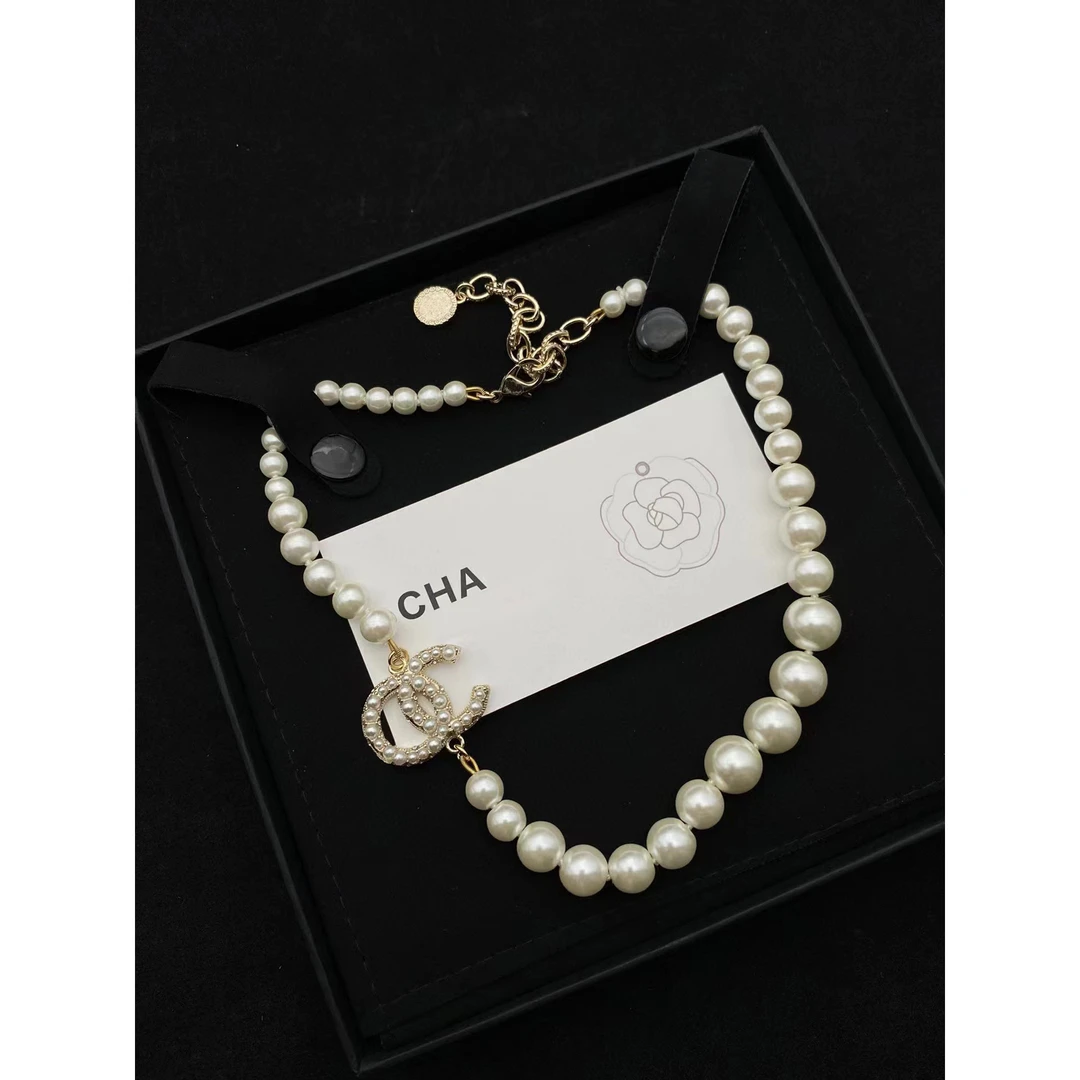 钛钢项链 9064小香风项链23c早春新款复古风时尚百搭明星同款香奶