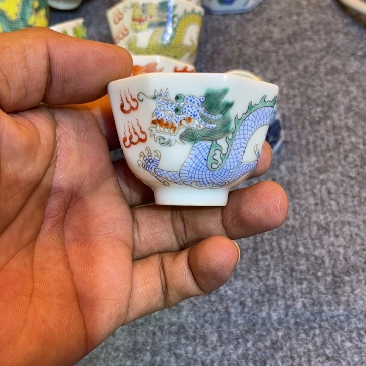 纯手绘精品盖碗杯