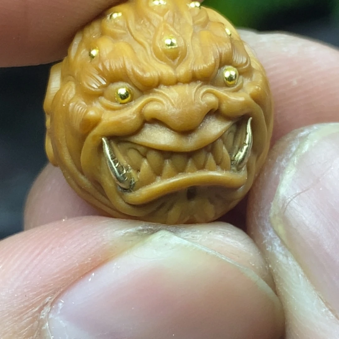 吊坠猴头核桃满镶獠牙恶僧
