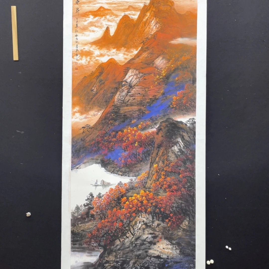 国画手绘国画，精品山水画心