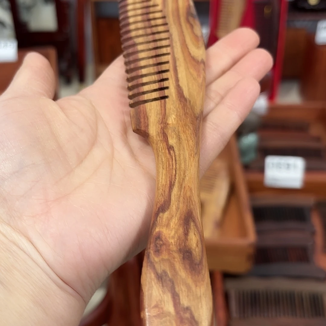 声***息木木福利黄花梨木梳手工梳
