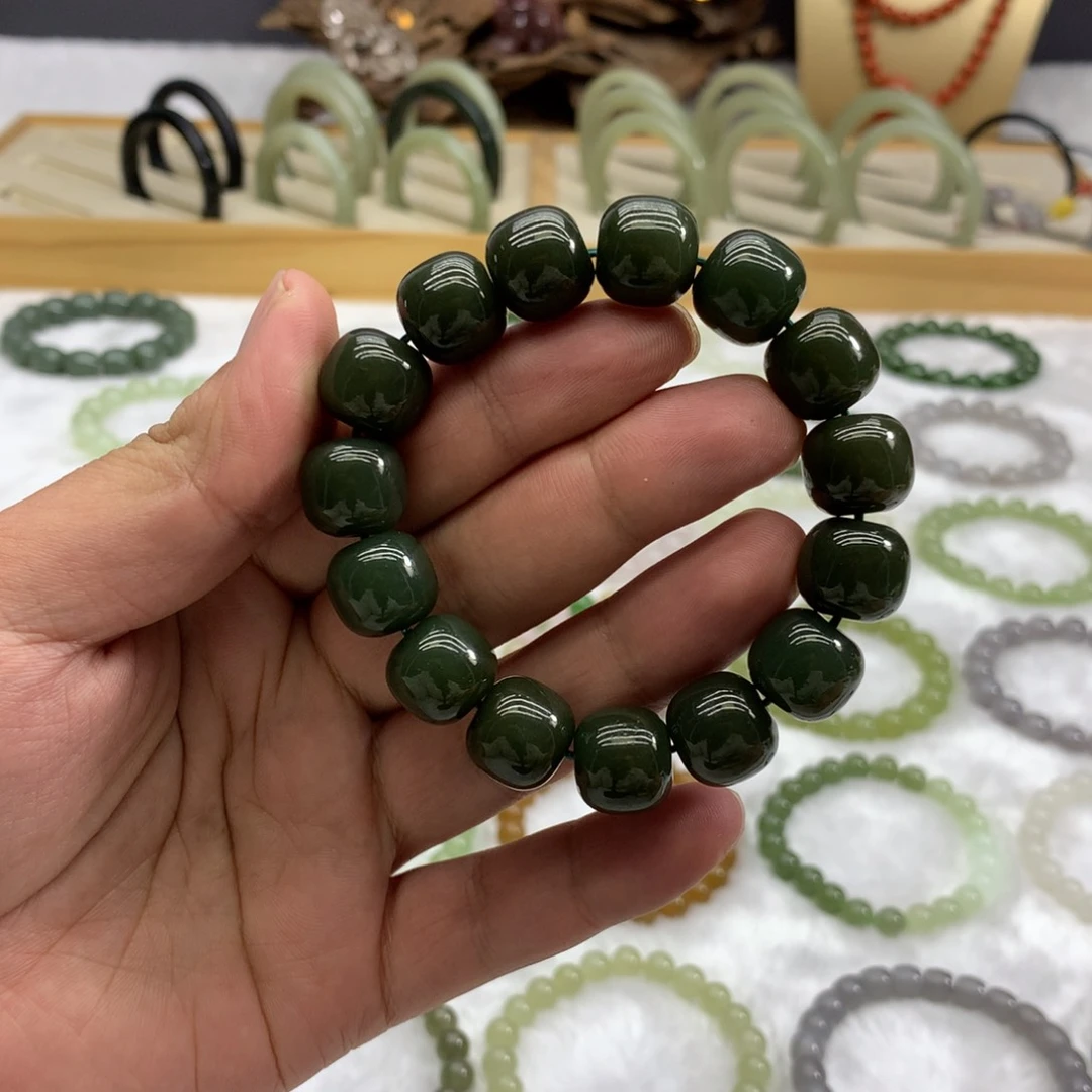 未镶嵌手串和田玉（青黄口14）