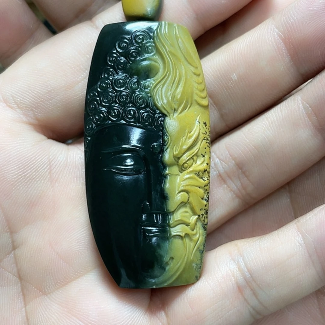 【闪购商品】未镶嵌岫岩河磨玉（透闪石质玉）挂件山*