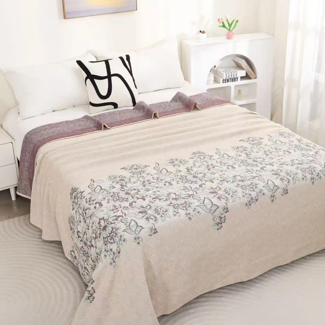 200*230天然罗布麻【紫苏】大床盖