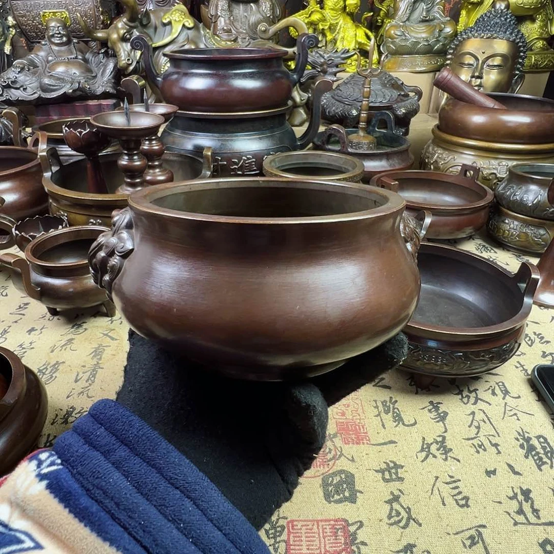 铜香炉家用供香炉铜工艺品