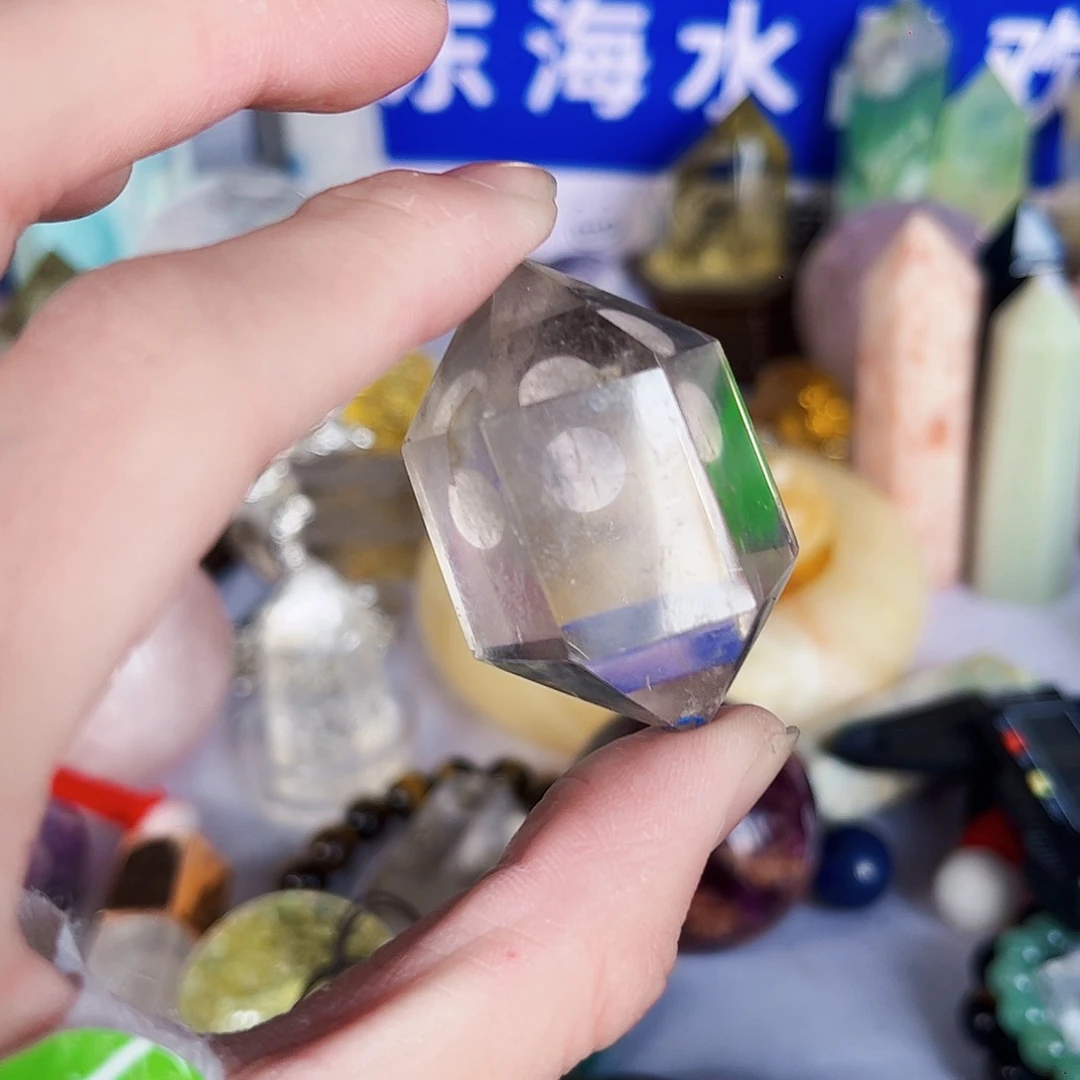 水晶天然水晶微瑕银S925镶嵌