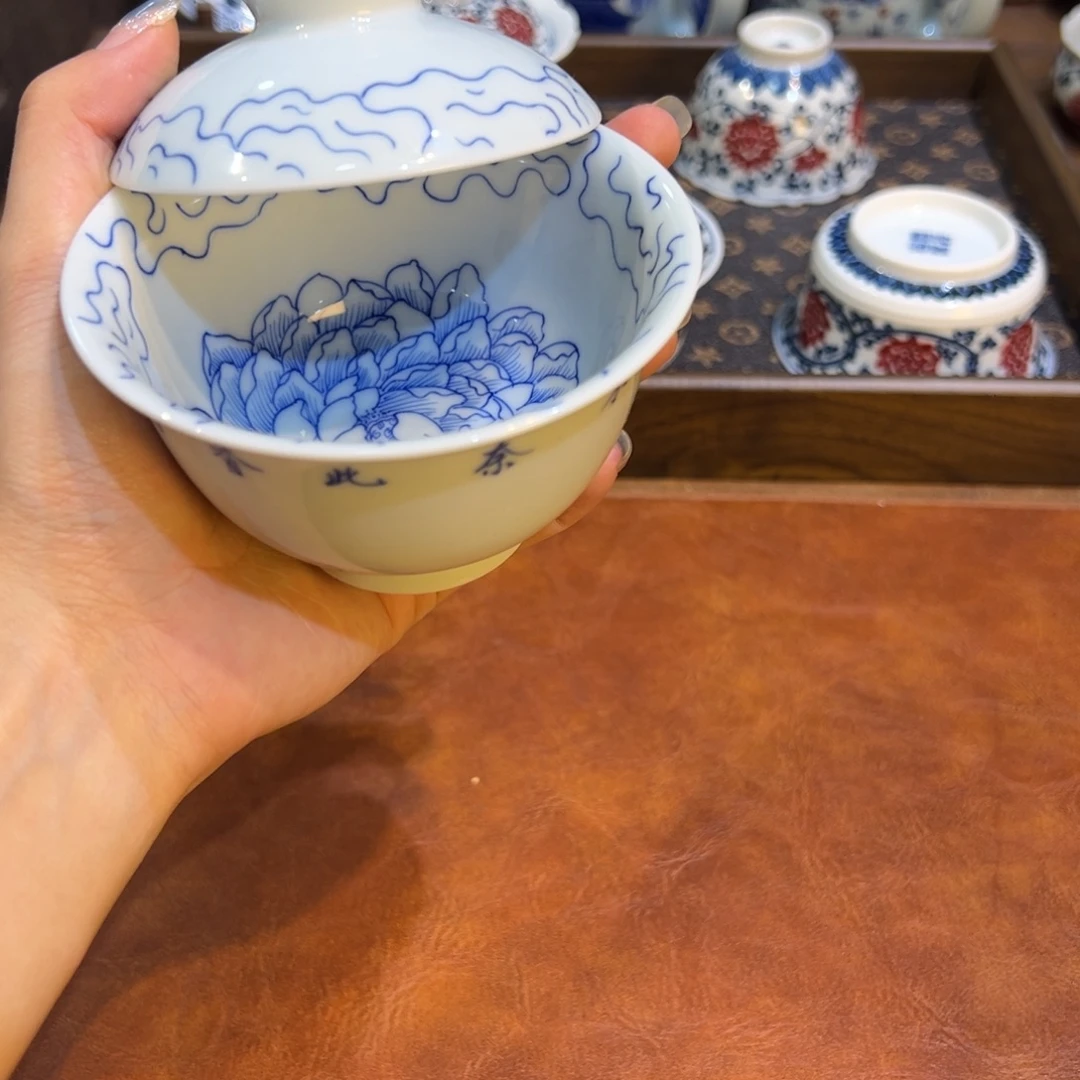 摆件陶瓷景德镇茶器百宝箱