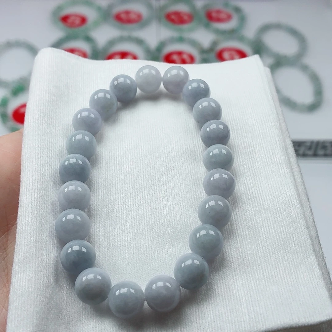 翡翠未镶嵌手链卡9（货尾）