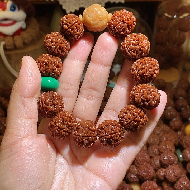 金刚菩提吊坠196玉华貔貅➕绿平安扣